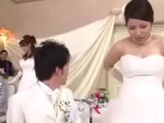 Japonské Veřejné Kurva uprostřed svatby